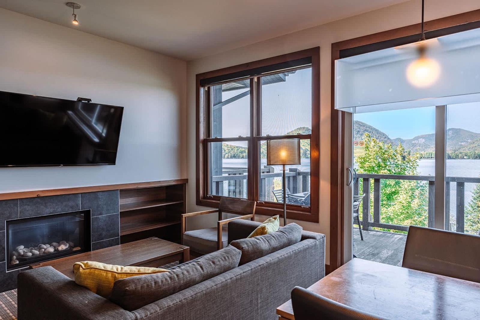 Lakefront Mountain View - Resort Loft Lac-Superieur Exteriör bild